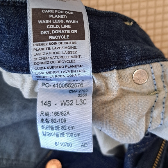 SIGNATURE by LEVI STRAUSS Men's MID Rise Straight Cut Blue Jeans - Picture 7 of 10